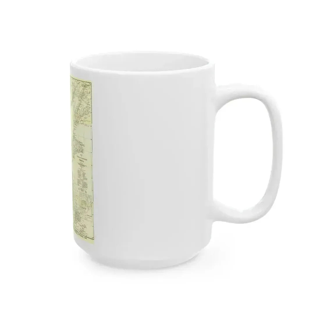 China, North Eastern (1900) (Map) White Coffee Mug - Go Mug Yourself