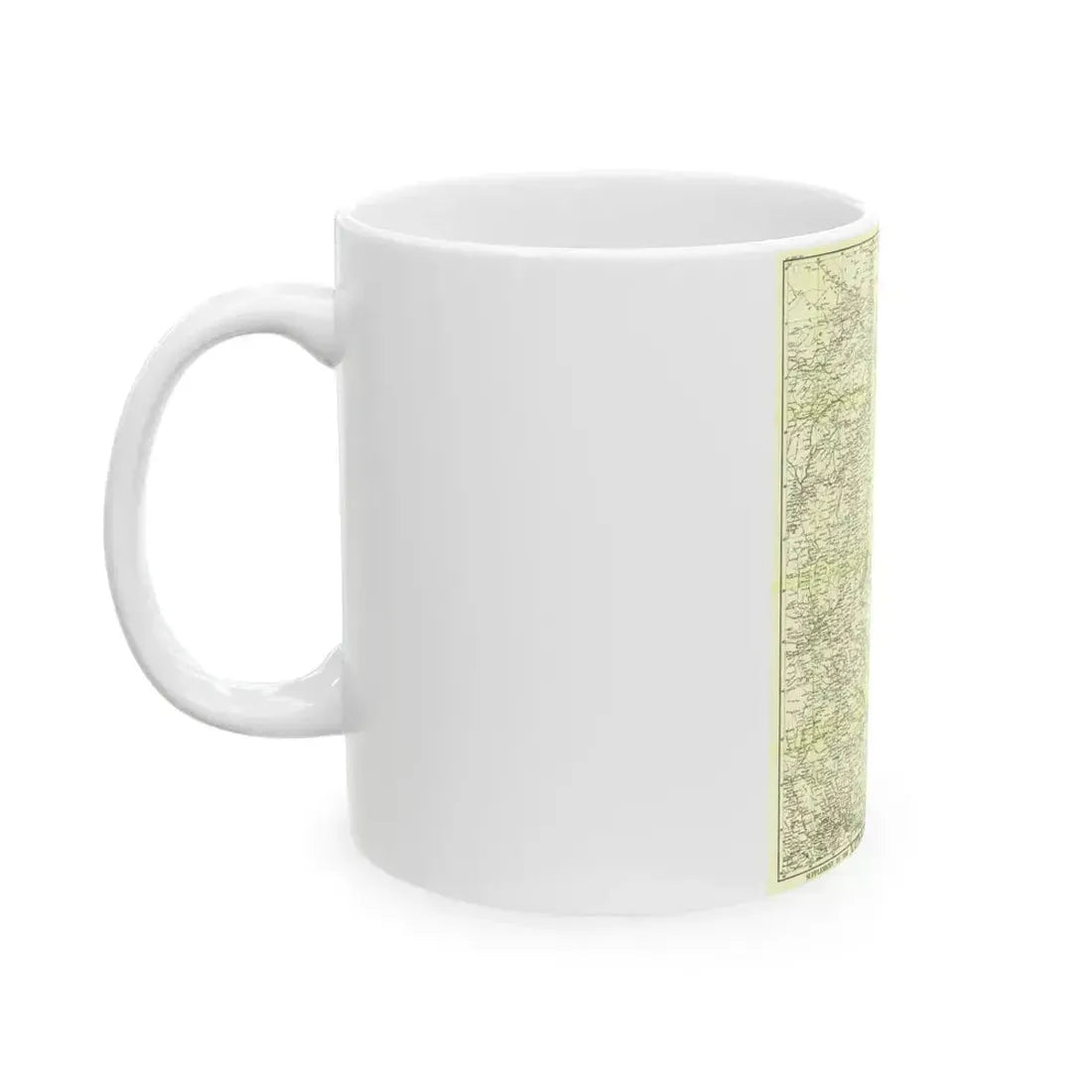 China, North Eastern (1900) (Map) White Coffee Mug - Go Mug Yourself