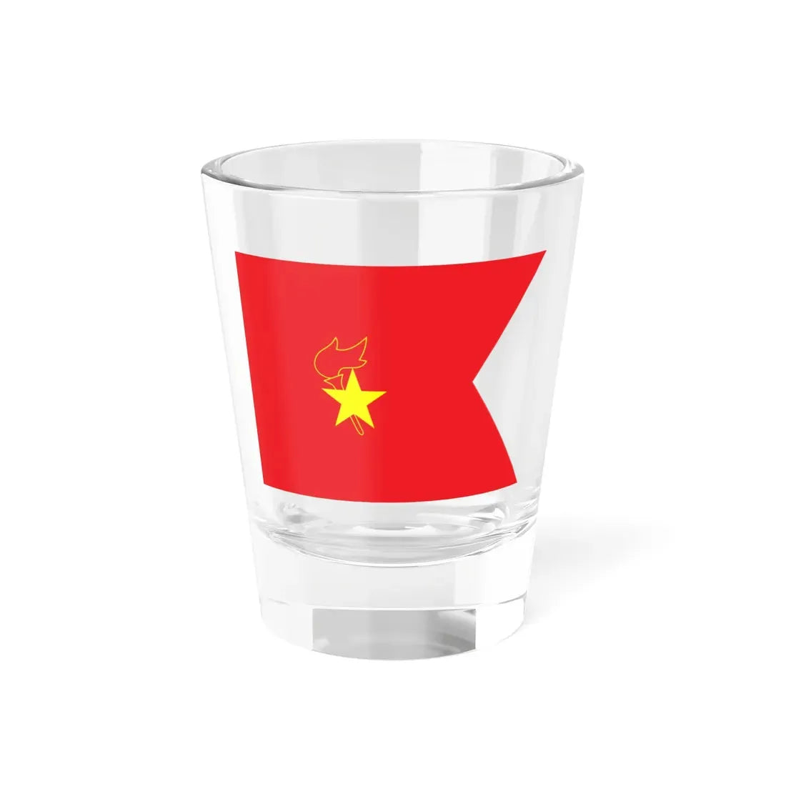 中国少年先锋队队旗 中队旗 (China) Shot Glass 1.5oz 1.5oz - Go Mug Yourself