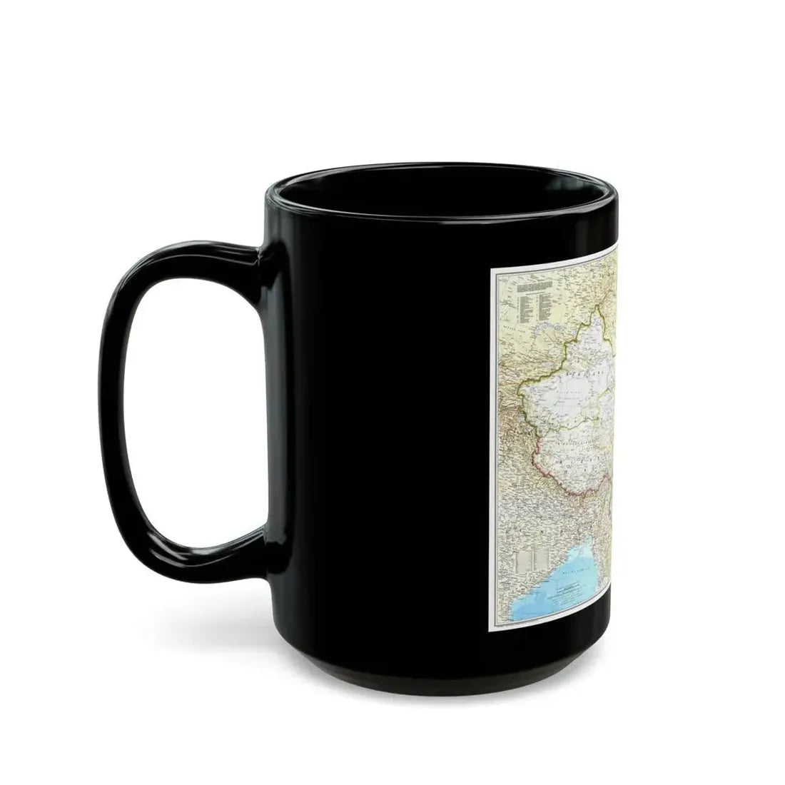 China - The People's Republic (1980) (Map) Black Coffee Mug - Go Mug Yourself