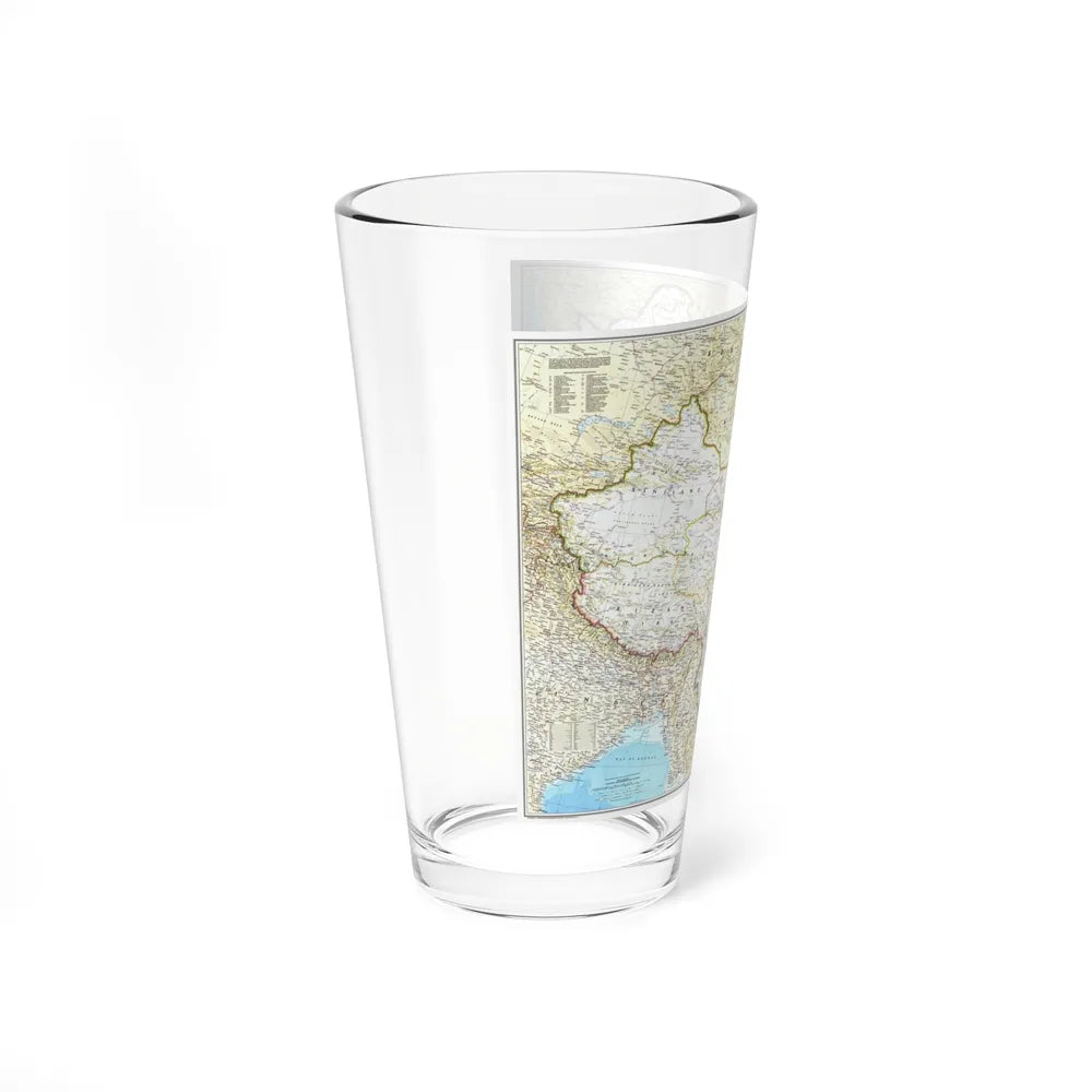 China - The People's Republic (1980) (Map) Pint Glass 16oz-Go Mug Yourself