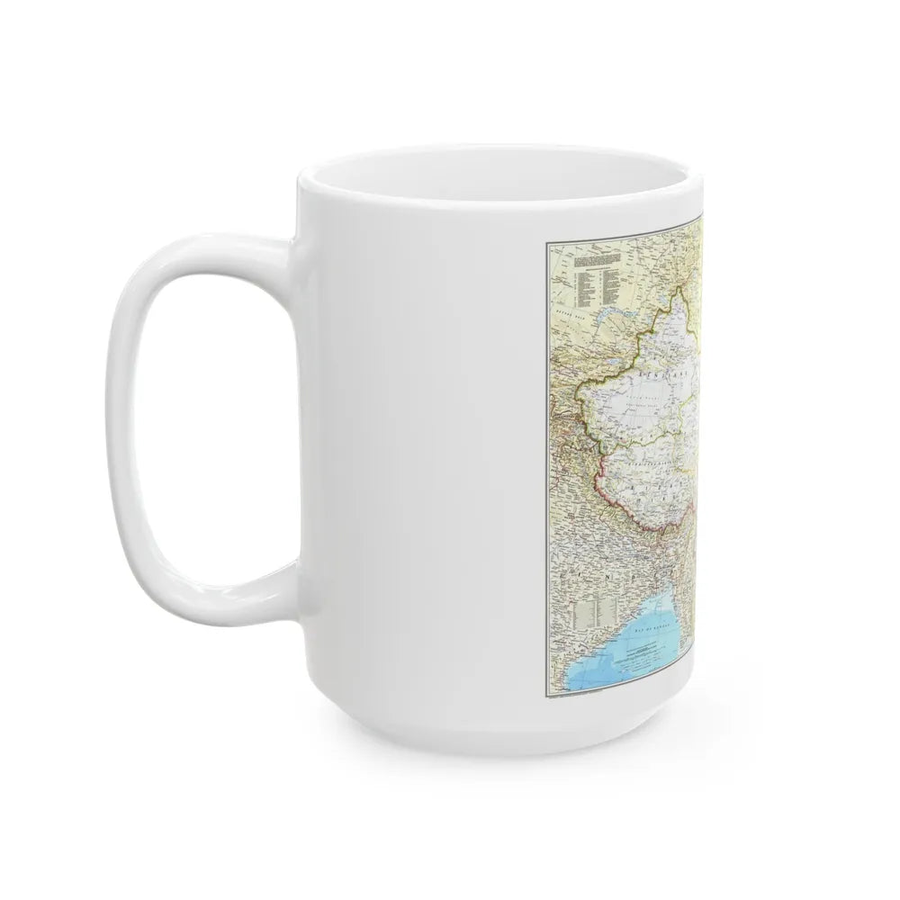 China - The People's Republic (1980) (Map) White Coffee Mug-Go Mug Yourself