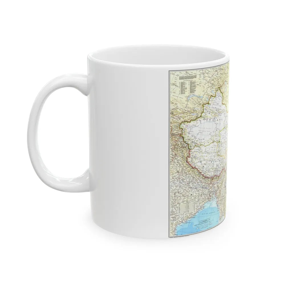 China - The People's Republic (1980) (Map) White Coffee Mug-Go Mug Yourself