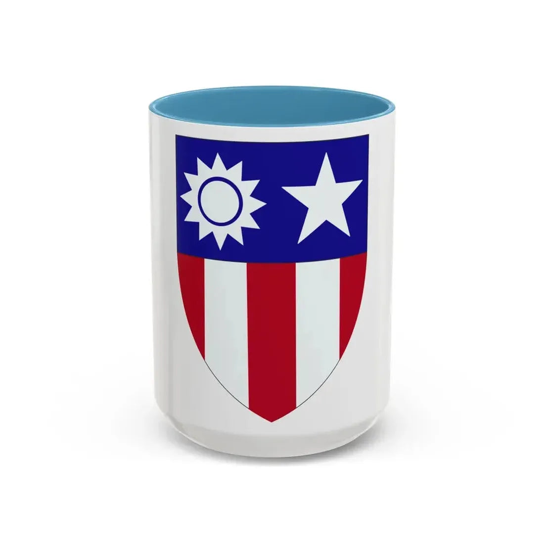 ChinaBurmaIndia Theater (U.S. Army) Accent Coffee Mug 15oz Light Blue - Go Mug Yourself