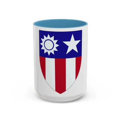 ChinaBurmaIndia Theater (U.S. Army) Accent Coffee Mug 15oz Light Blue - Go Mug Yourself