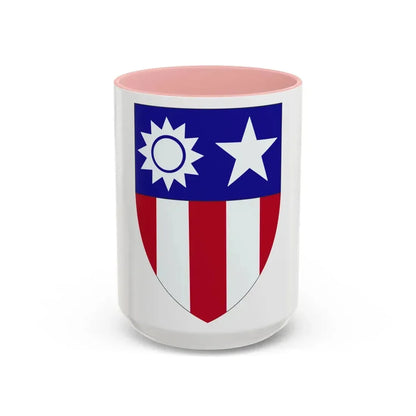 ChinaBurmaIndia Theater (U.S. Army) Accent Coffee Mug 15oz Pink - Go Mug Yourself