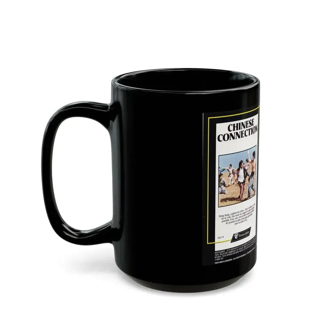 CHINESE CONNECTION (VHS COVER) - Black Coffee Mug - Go Mug Yourself