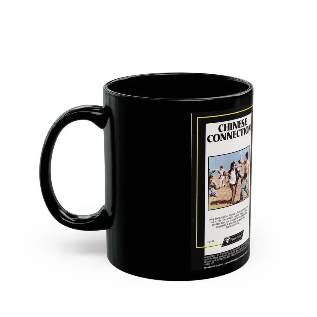 CHINESE CONNECTION (VHS COVER) - Black Coffee Mug - Go Mug Yourself