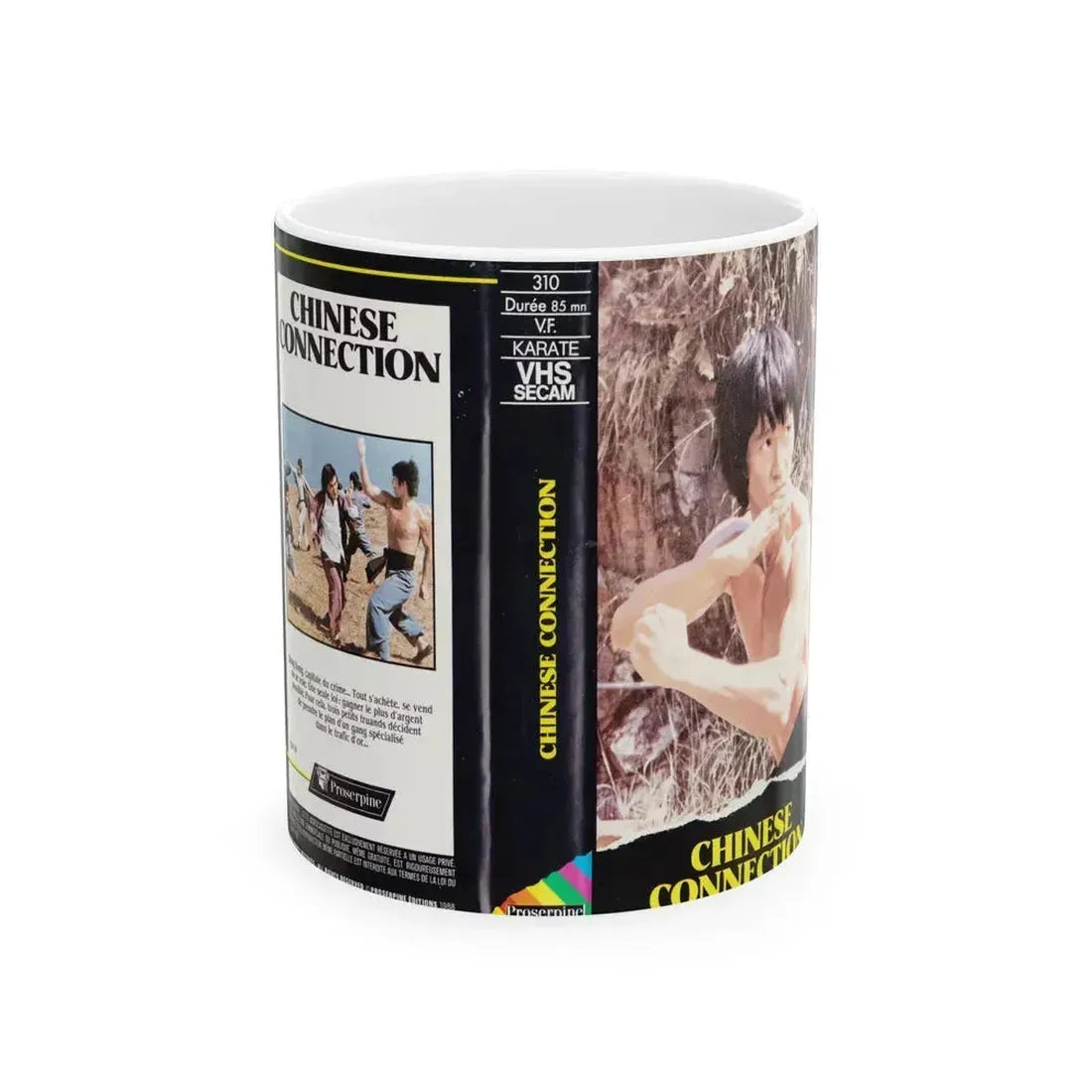 CHINESE CONNECTION (VHS COVER) - White Coffee Mug 11oz - Go Mug Yourself