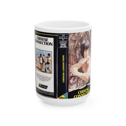 CHINESE CONNECTION (VHS COVER) - White Coffee Mug 15oz - Go Mug Yourself