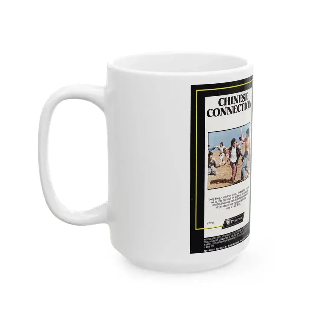 CHINESE CONNECTION (VHS COVER) - White Coffee Mug - Go Mug Yourself