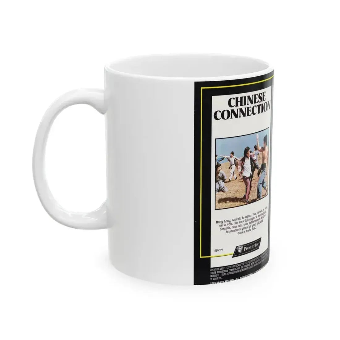 CHINESE CONNECTION (VHS COVER) - White Coffee Mug - Go Mug Yourself