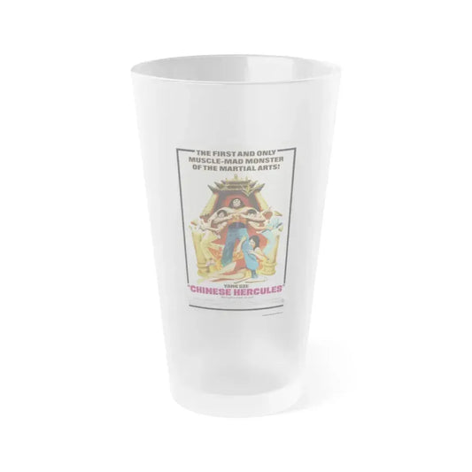 CHINESE HERCULES 1973 Movie Poster - Frosted Pint Glass 16oz 16oz Frosted - Go Mug Yourself