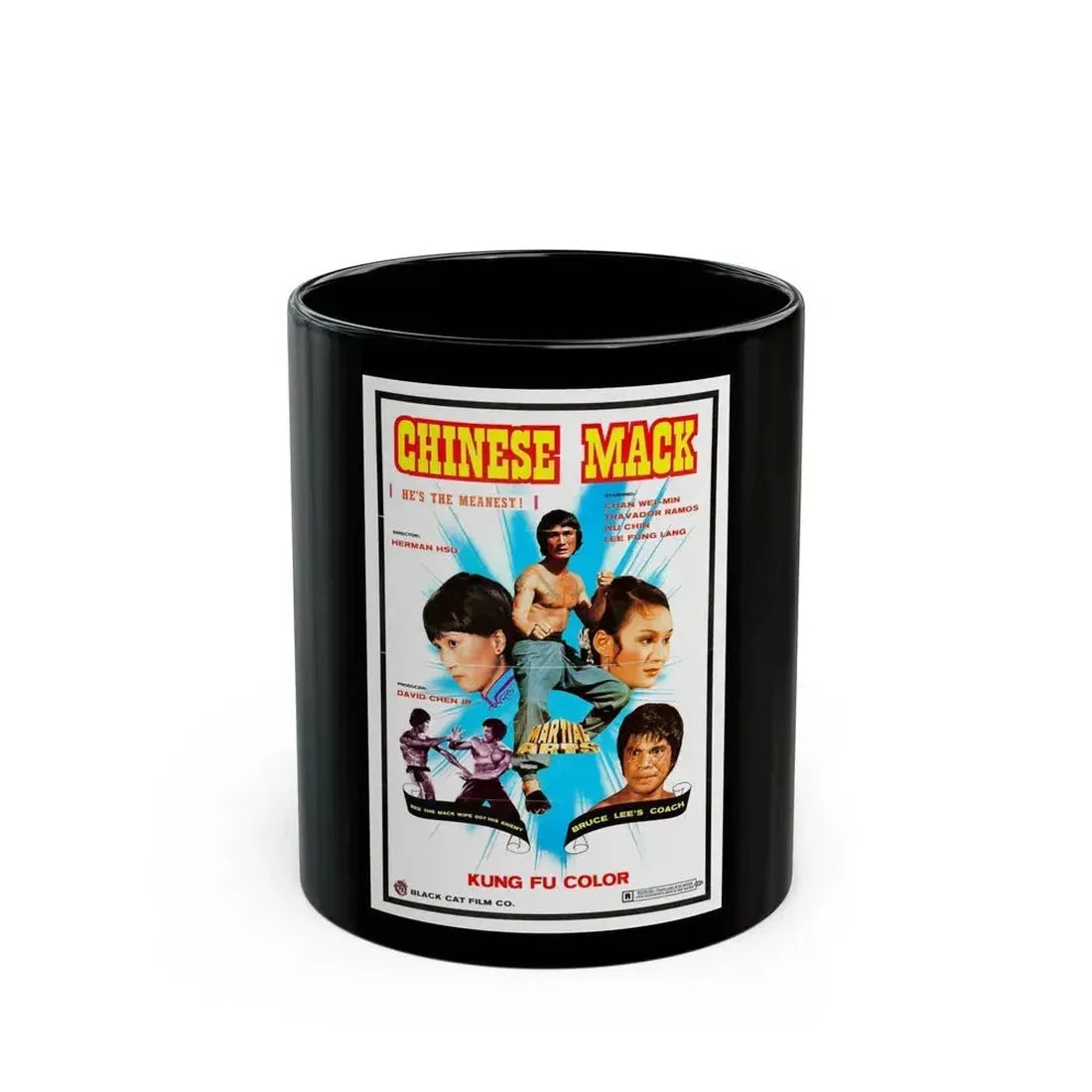 CHINESE MACK (CHINESE GODFATHER) 1974 Movie Poster - Black Coffee Mug 11oz - Go Mug Yourself