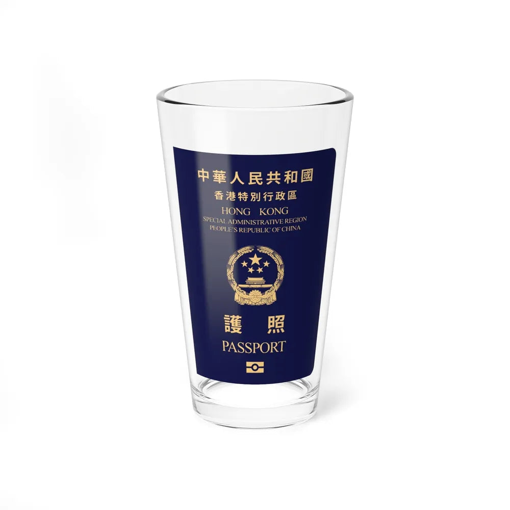 Chinese Passport (HKSAR) - Pint Glass 16oz-16oz-Go Mug Yourself