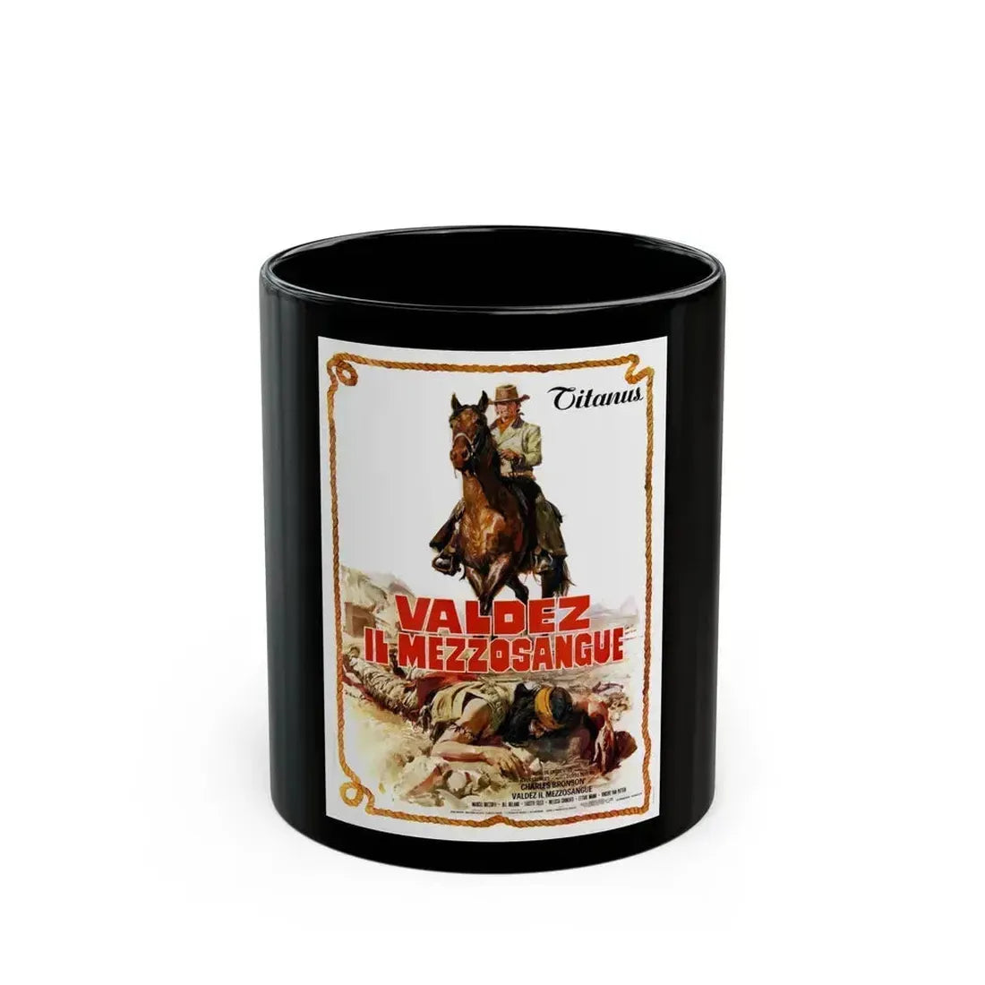 CHINO 1973 Movie Poster - Black Coffee Mug 11oz - Go Mug Yourself