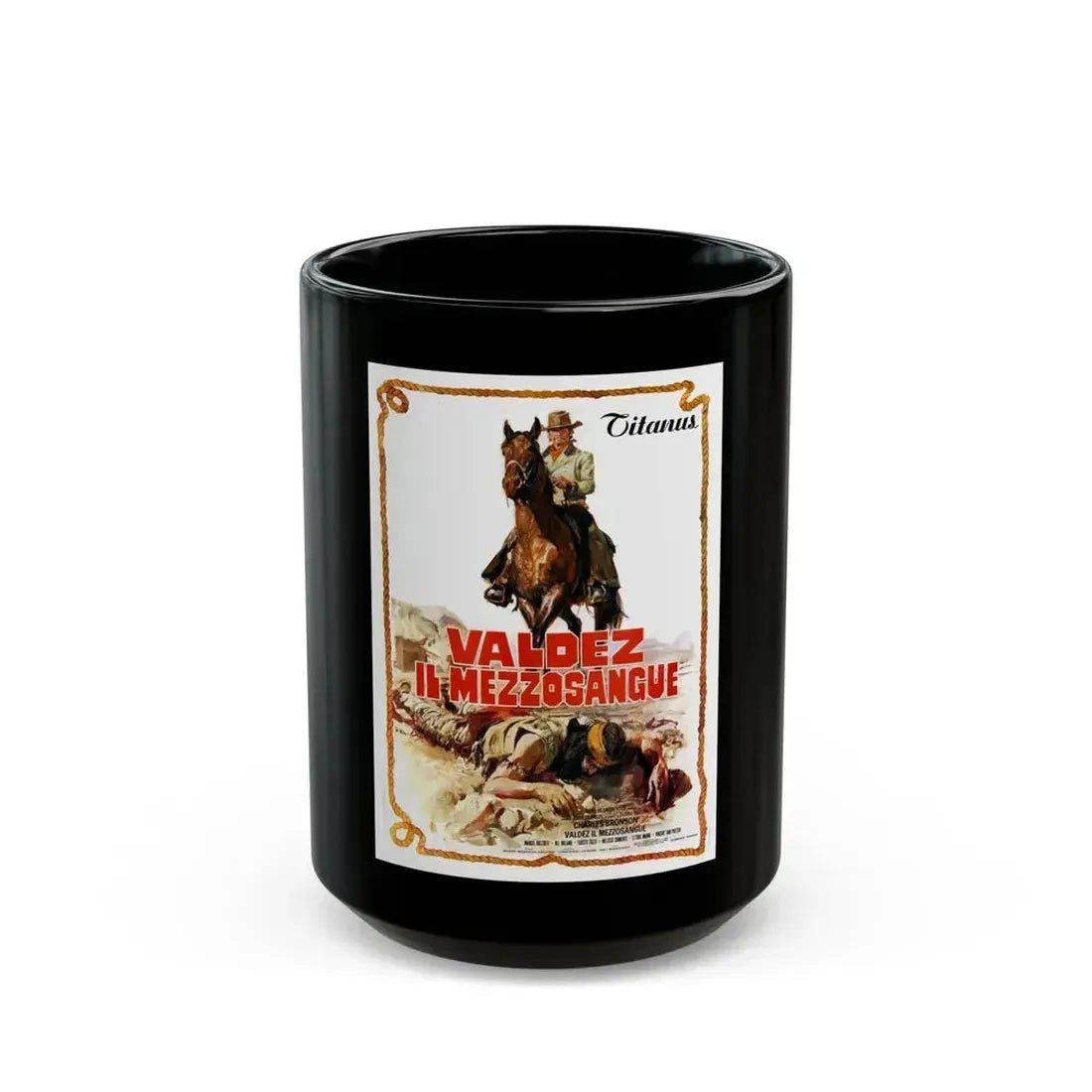 CHINO 1973 Movie Poster - Black Coffee Mug 15oz - Go Mug Yourself