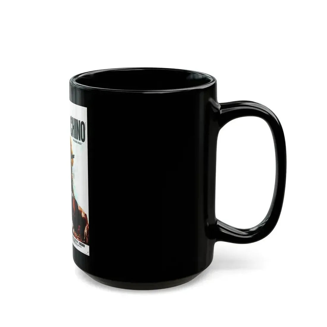 CHINO (2) 1973 Movie Poster - Black Coffee Mug - Go Mug Yourself