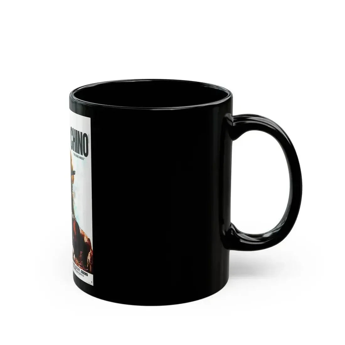 CHINO (2) 1973 Movie Poster - Black Coffee Mug - Go Mug Yourself