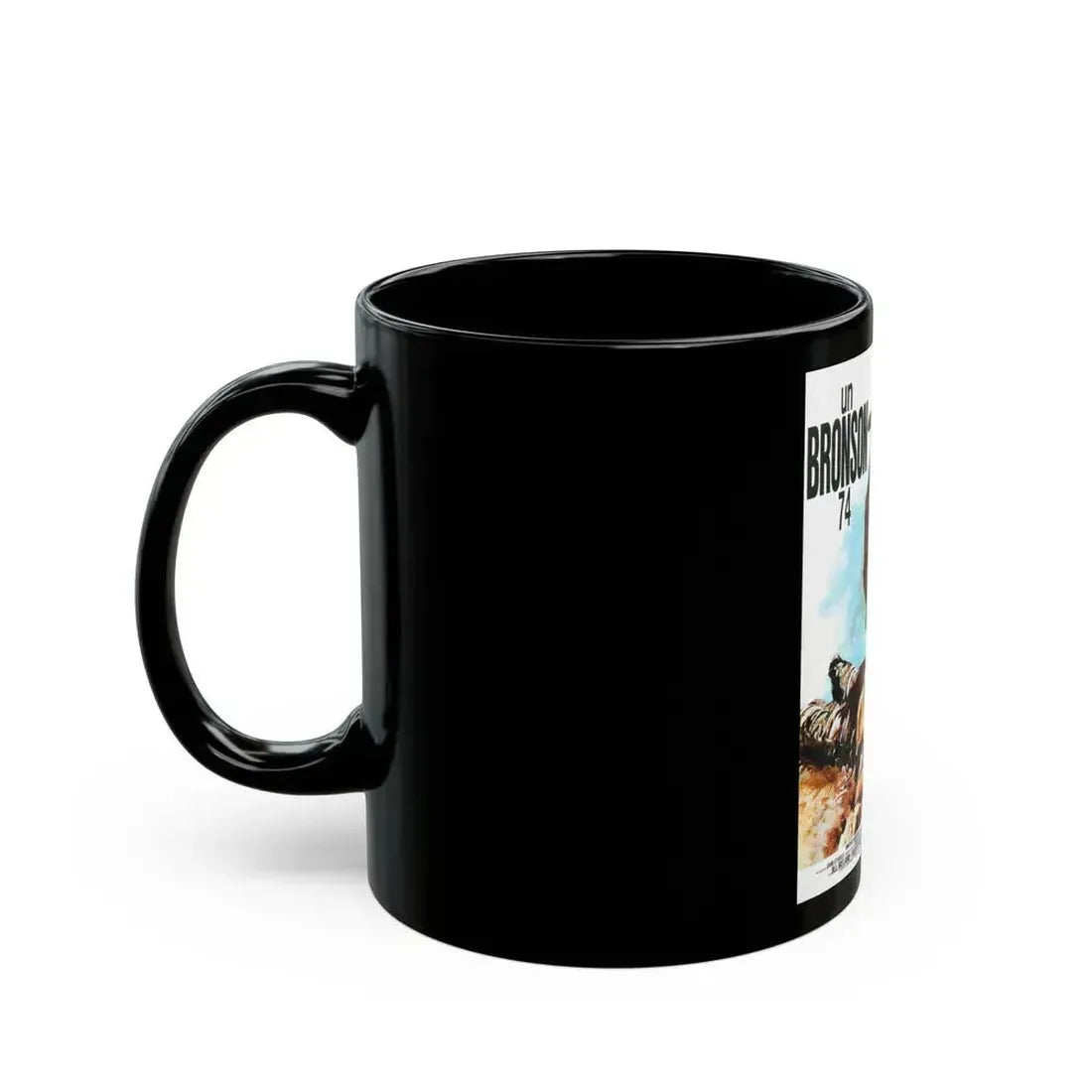 CHINO (2) 1973 Movie Poster - Black Coffee Mug - Go Mug Yourself