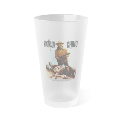 CHINO (2) 1973 Movie Poster - Frosted Pint Glass 16oz-16oz-Frosted-Go Mug Yourself