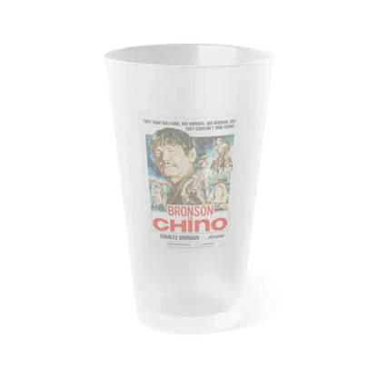 CHINO (4) 1973 Movie Poster - Frosted Pint Glass 16oz 16oz Frosted - Go Mug Yourself