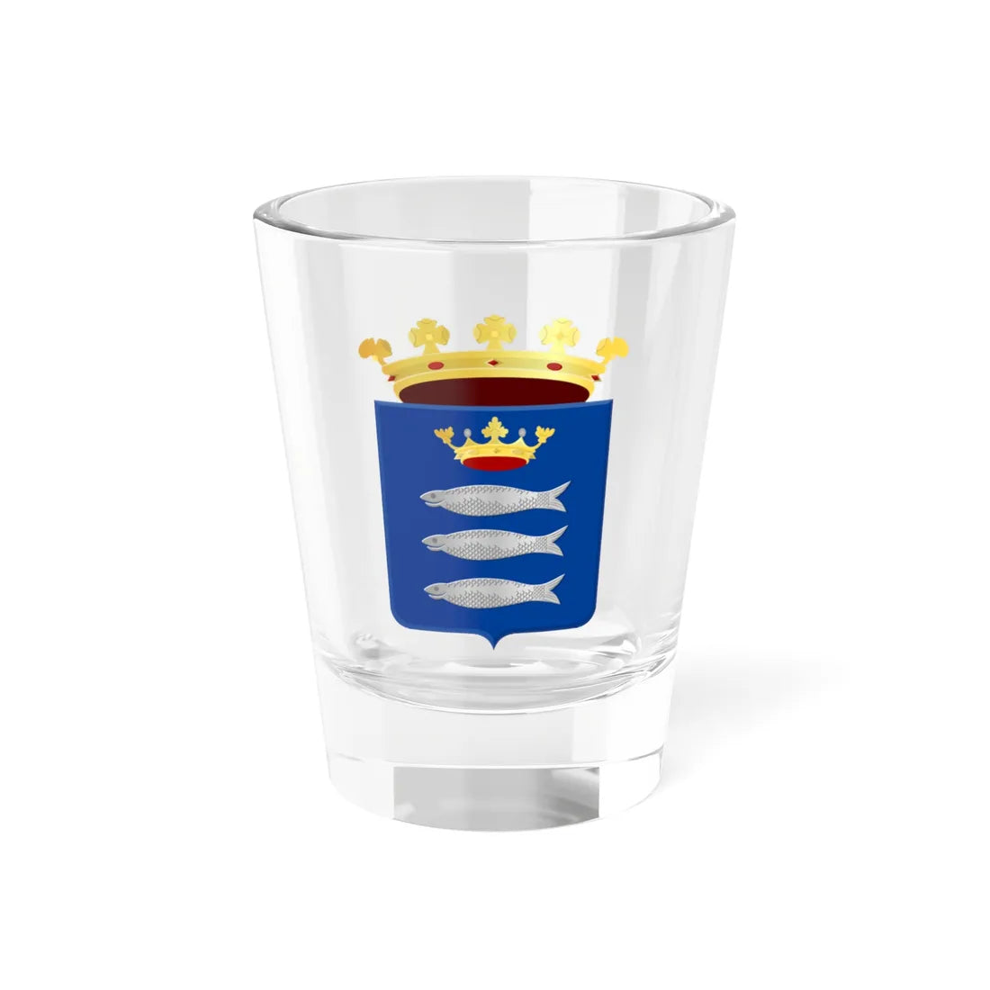 Chiny wapen (Belgium) (Coat of Arms) Shot Glass 1.5oz 1.5oz - Go Mug Yourself