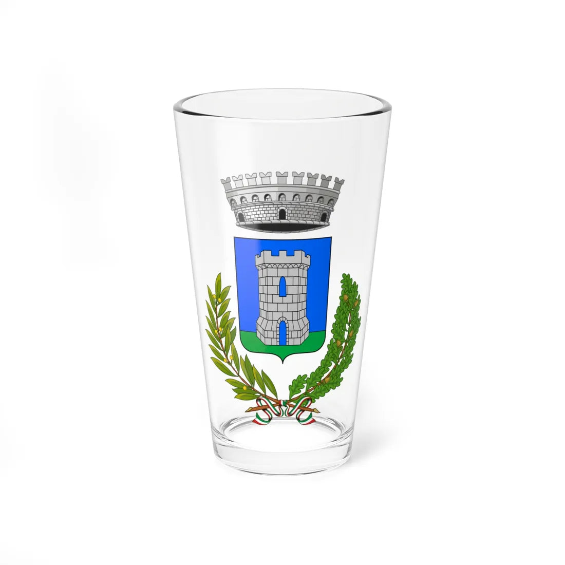 Chiusavecchia-Stemma (Italy) (Coat of Arms) Pint Glass 16oz 16oz - Go Mug Yourself