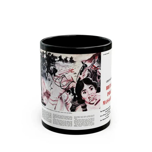 Chivington's Brutal Indian Massacre, Sir! magazine, July 1959 - Black Coffee Mug 11oz - Go Mug Yourself