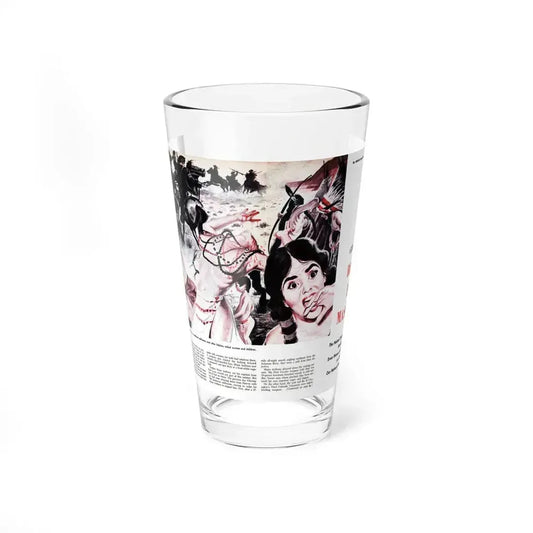 Chivington's Brutal Indian Massacre, Sir! magazine, July 1959 (Magazine Illustration) Pint Glass 16oz 16oz - Go Mug Yourself
