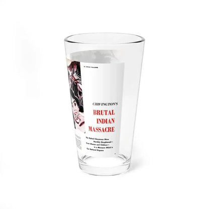 Chivington's Brutal Indian Massacre, Sir! magazine, July 1959 (Magazine Illustration) Pint Glass 16oz - Go Mug Yourself