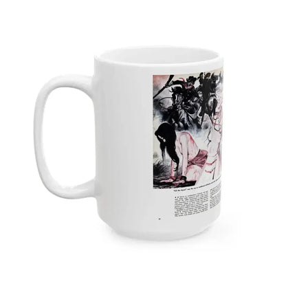 Chivington's Brutal Indian Massacre, Sir! magazine, July 1959 - White Coffee Mug - Go Mug Yourself