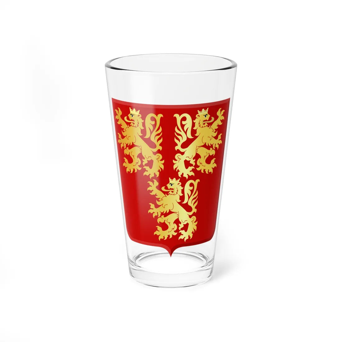Chièvres wapen (Belgium) (Coat of Arms) Pint Glass 16oz 16oz - Go Mug Yourself