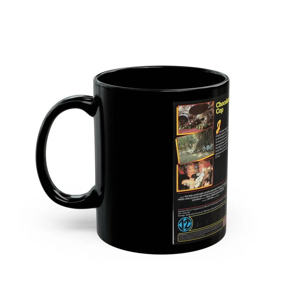 CHOCOLATE COP (VHS COVER) - Black Coffee Mug-Go Mug Yourself