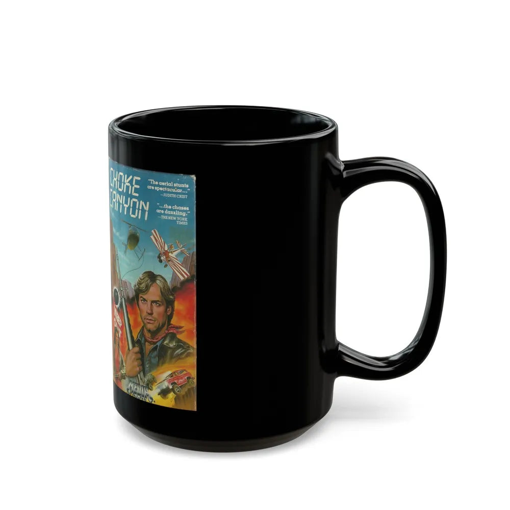 CHOKE CANYON (VHS COVER) - Black Coffee Mug-Go Mug Yourself