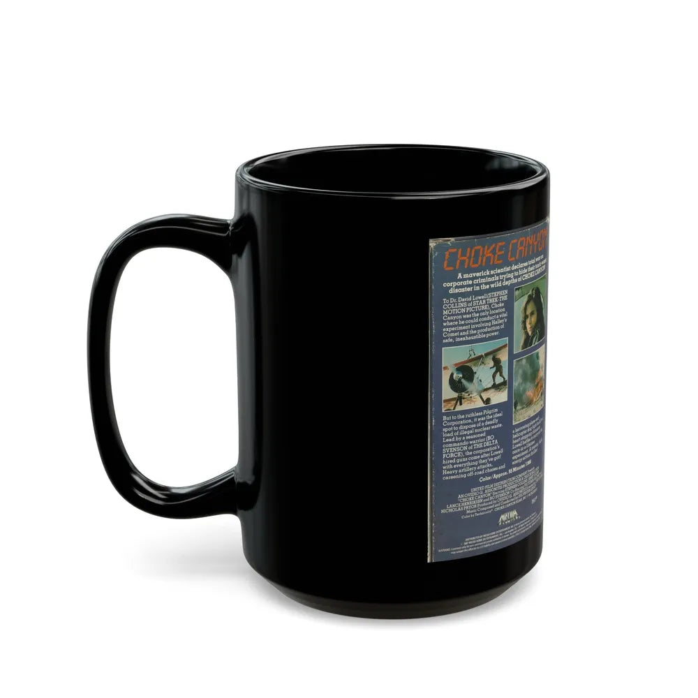 CHOKE CANYON (VHS COVER) - Black Coffee Mug-Go Mug Yourself