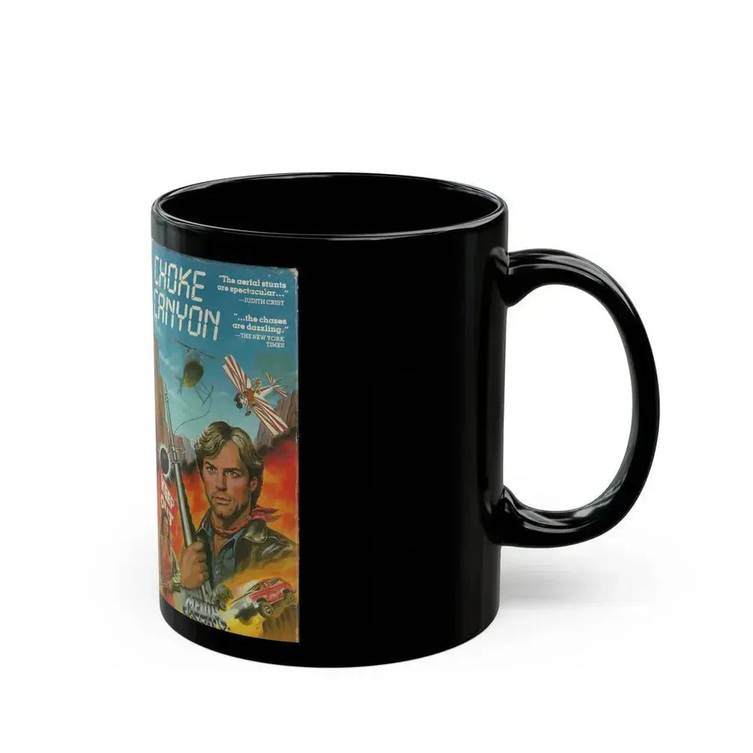 CHOKE CANYON (VHS COVER) - Black Coffee Mug - Go Mug Yourself