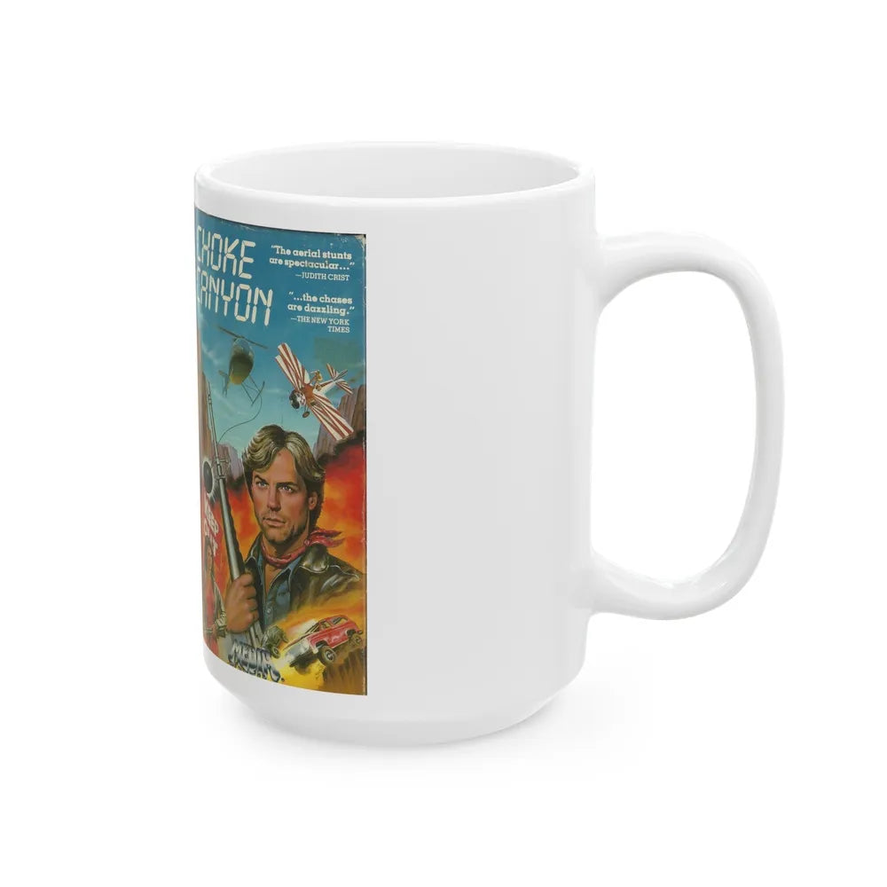 CHOKE CANYON (VHS COVER) - White Coffee Mug-Go Mug Yourself