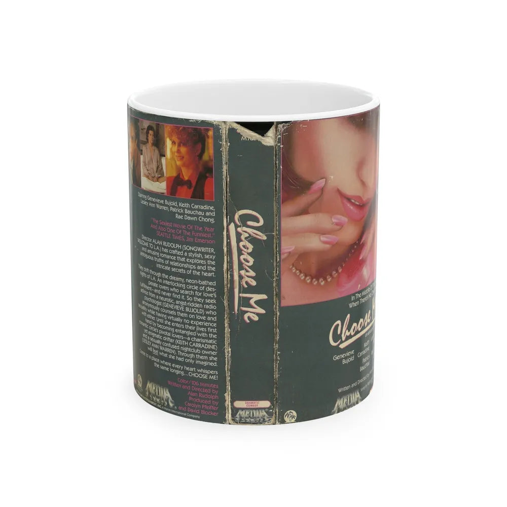 CHOOSE ME (VHS COVER) - White Coffee Mug-11oz-Go Mug Yourself