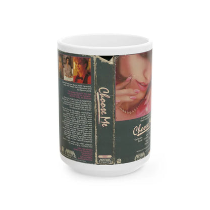 CHOOSE ME (VHS COVER) - White Coffee Mug-15oz-Go Mug Yourself