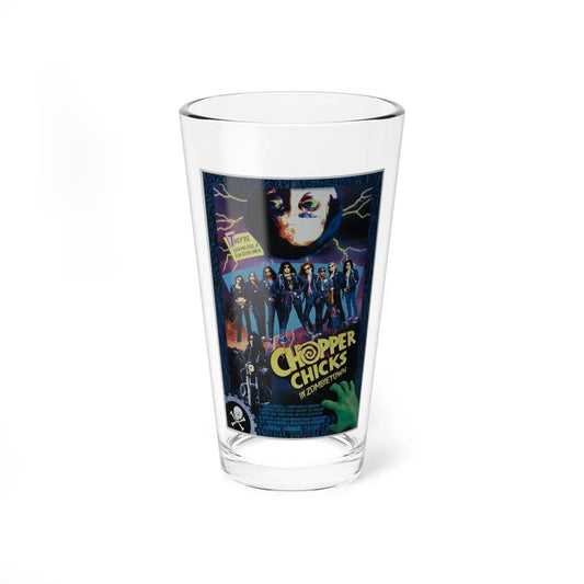 CHOPPER CHICKS IN ZOMBIETOWN 1989 Movie Poster - Pint Glass 16oz-16oz-Go Mug Yourself