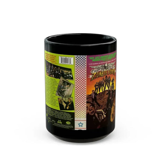CHOPPER CHICKS IN ZOMBIETOWN (VHS COVER) - Black Coffee Mug 15oz - Go Mug Yourself
