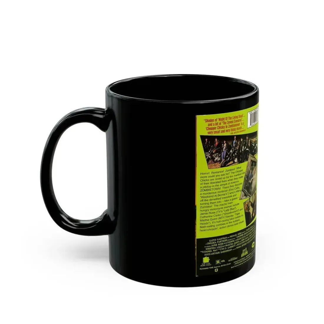 CHOPPER CHICKS IN ZOMBIETOWN (VHS COVER) - Black Coffee Mug - Go Mug Yourself