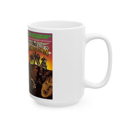 CHOPPER CHICKS IN ZOMBIETOWN (VHS COVER) - White Coffee Mug-Go Mug Yourself