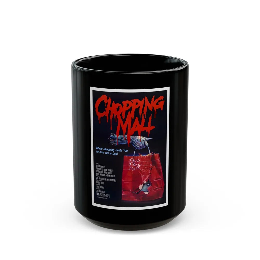 CHOPPING MALL 1986 Movie Poster - Black Coffee Mug-15oz-Go Mug Yourself