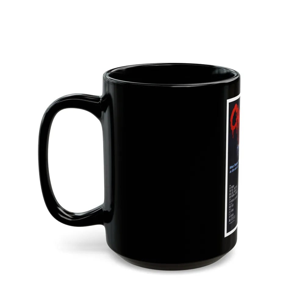 CHOPPING MALL 1986 Movie Poster - Black Coffee Mug-Go Mug Yourself