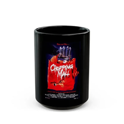 CHOPPING MALL (2) 1986 Movie Poster - Black Coffee Mug 15oz - Go Mug Yourself