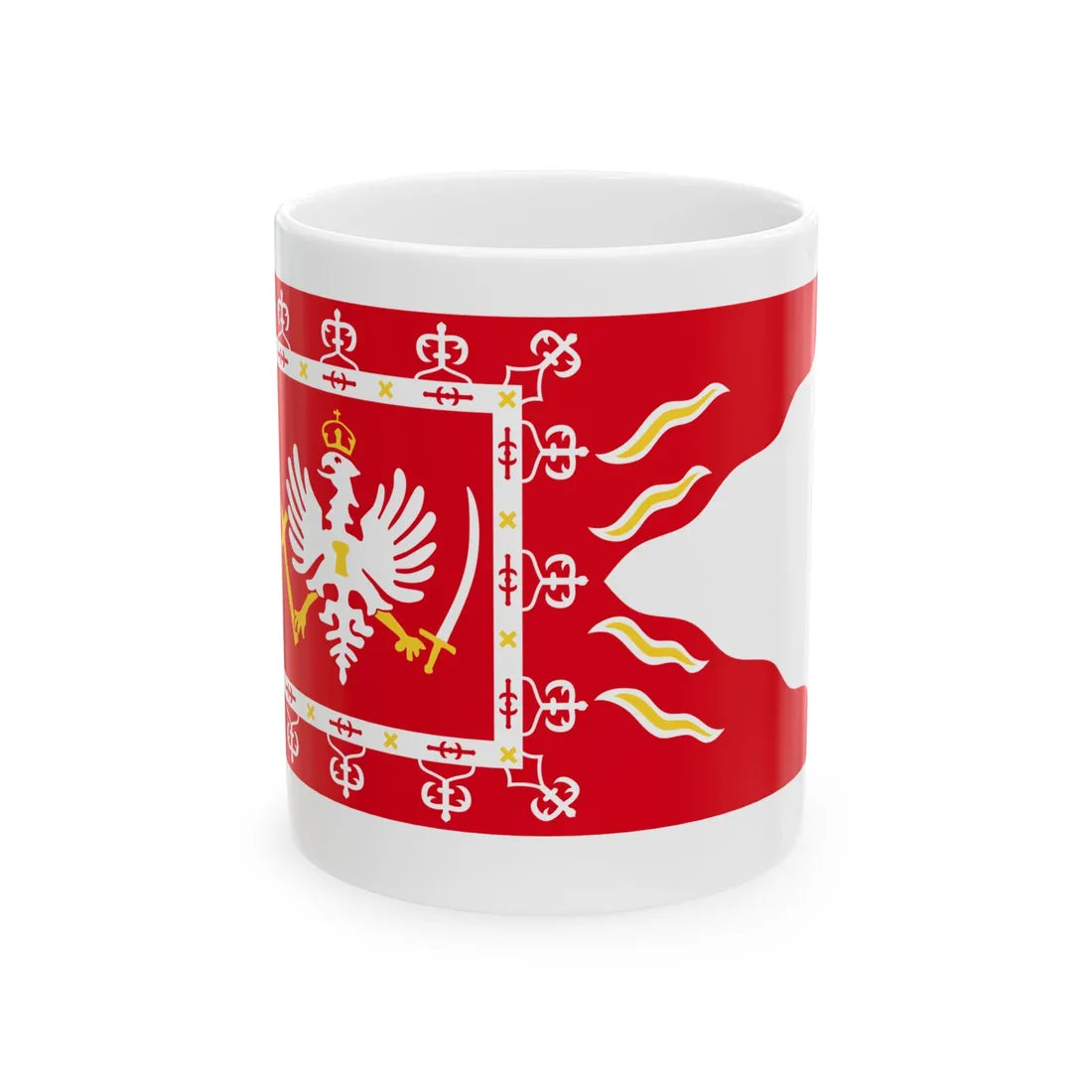 Choragiew jazdy sprzed 1660 roku (Poland) White Coffee Mug 11oz - Go Mug Yourself