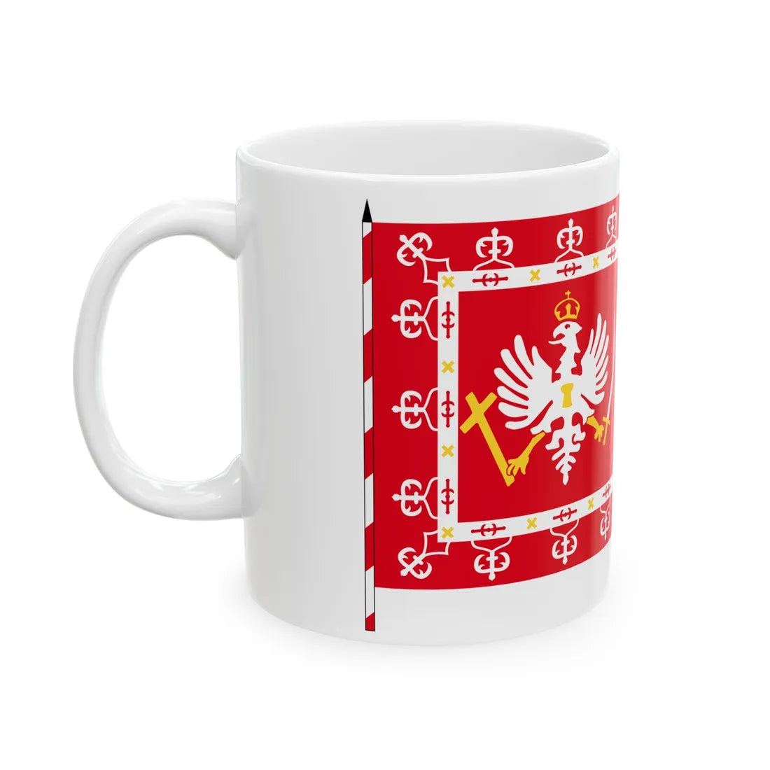 Choragiew jazdy sprzed 1660 roku (Poland) White Coffee Mug - Go Mug Yourself
