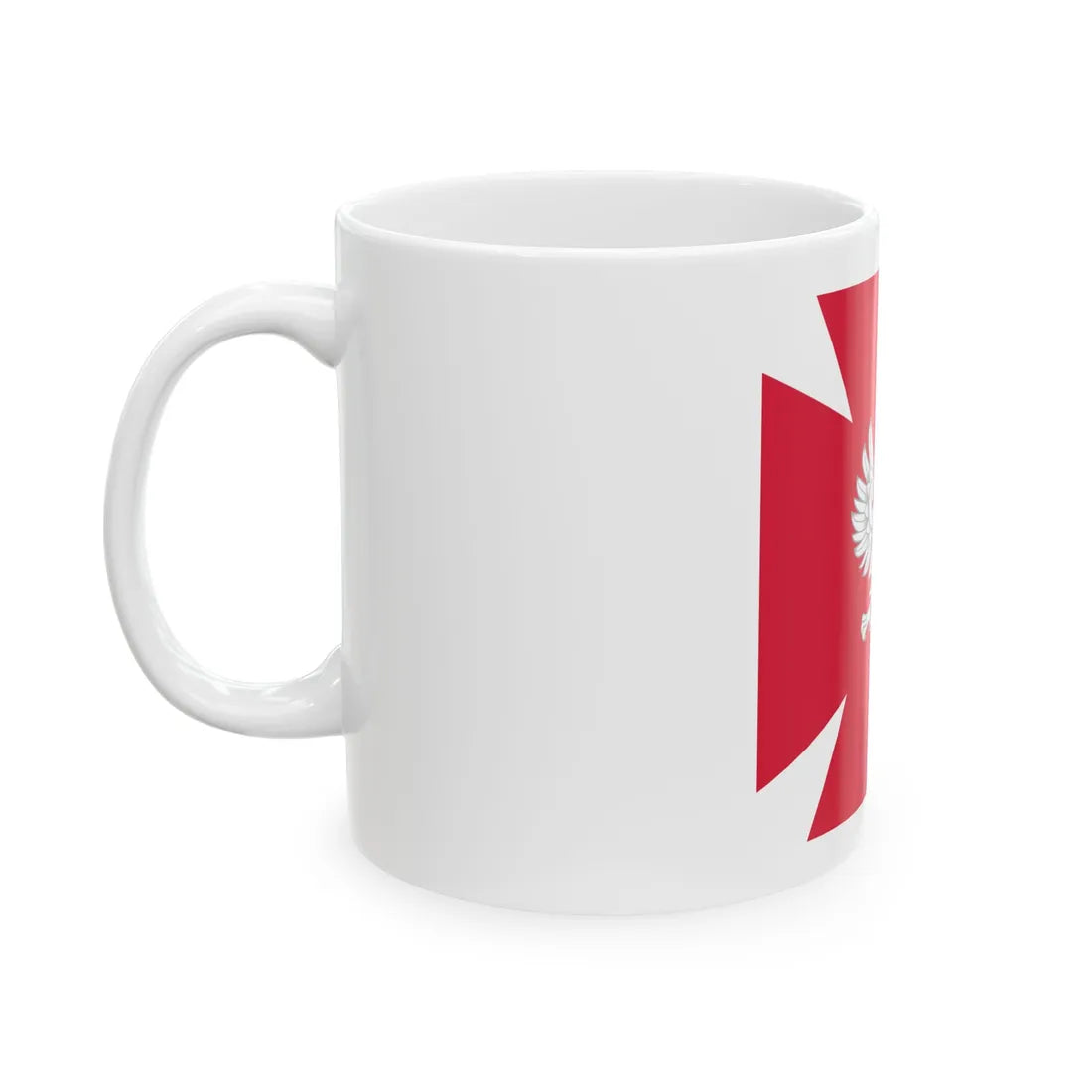 Choragiew Wojska Polskiego (Poland) White Coffee Mug - Go Mug Yourself
